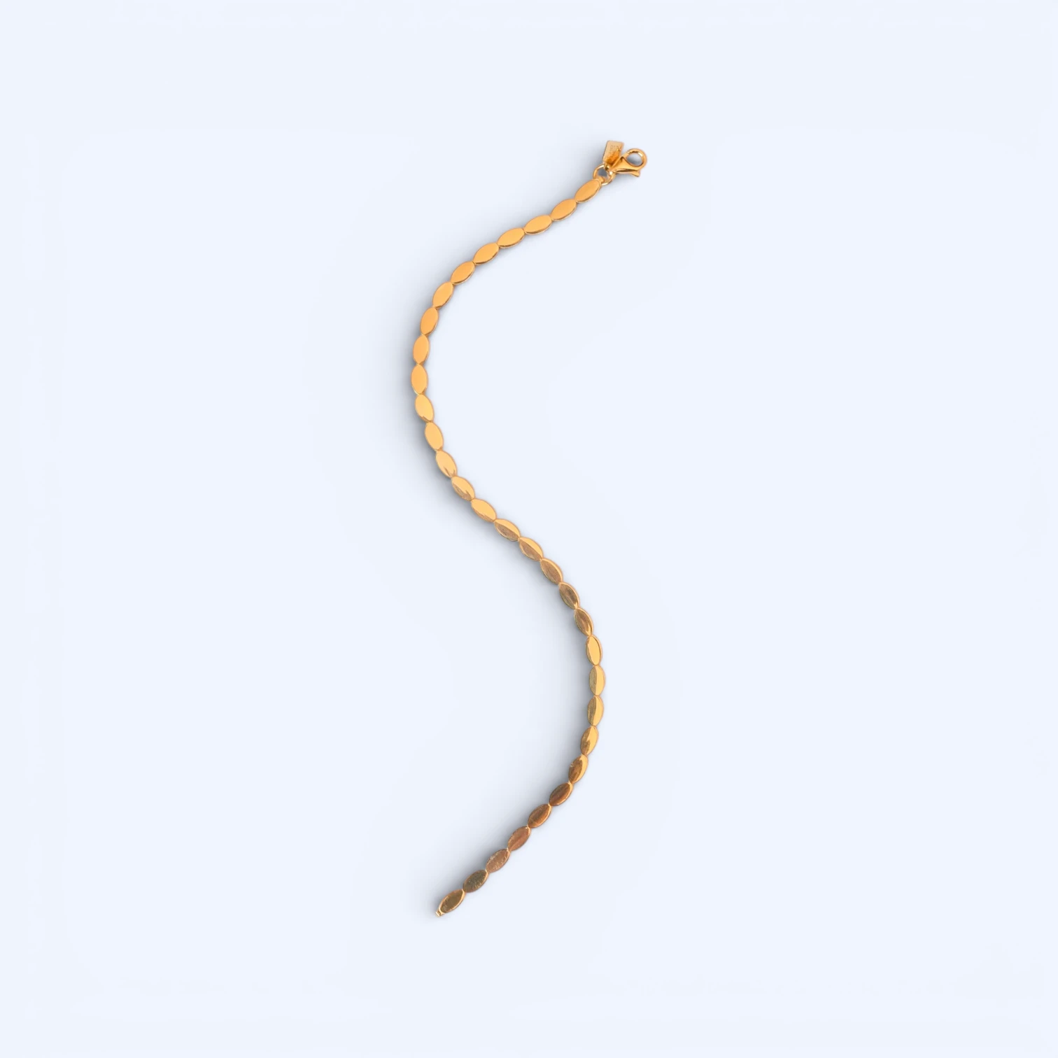 Alva | 14 Ayar Altın Pullu Zincir Bileklik