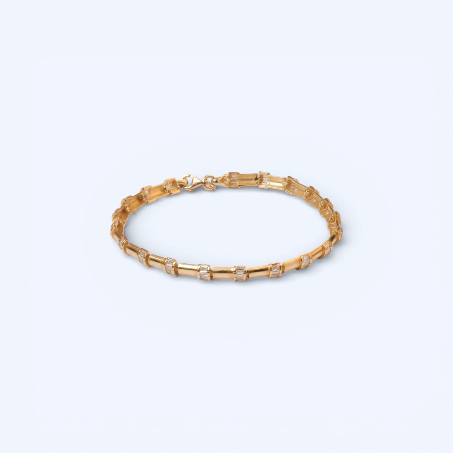 Baga | 14 Ayar Altın Baget Su Yolu Bileklik