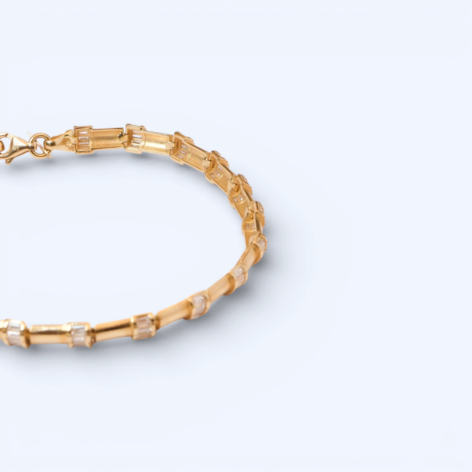 Baga | 14 Ayar Altın Baget Su Yolu Bileklik ek görsel