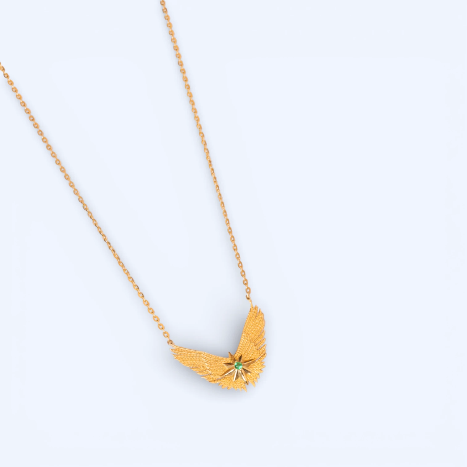 Caelia | 14 Ayar Altın Melek Kanadı Kolye