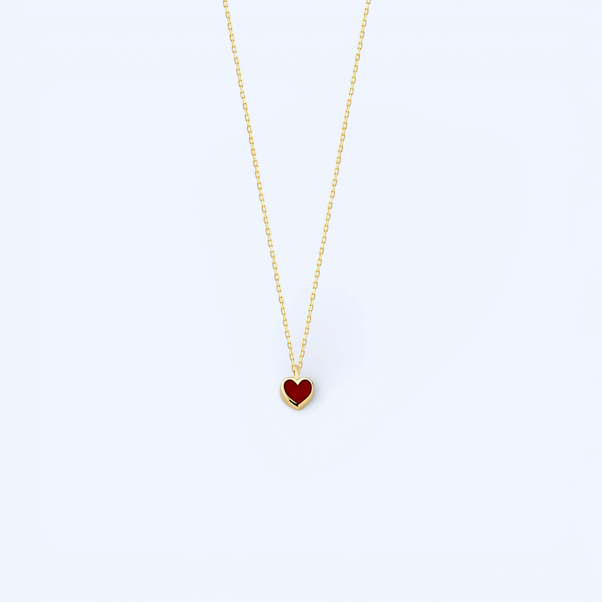 Cherish | 14 Ayar Altın Minimal Kalp Kolye