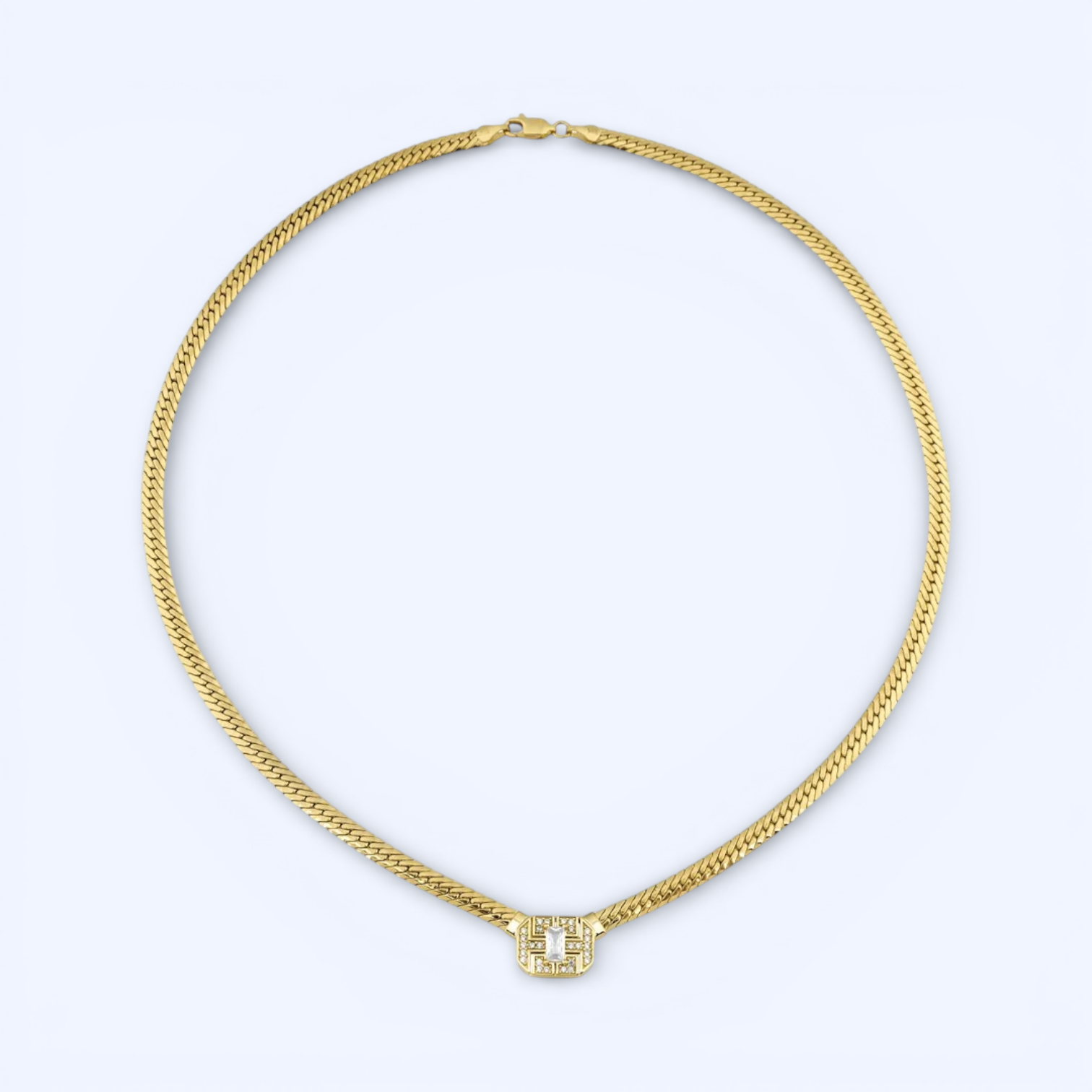 Cleo | 14 Ayar Altın Balıksırtı Kolye