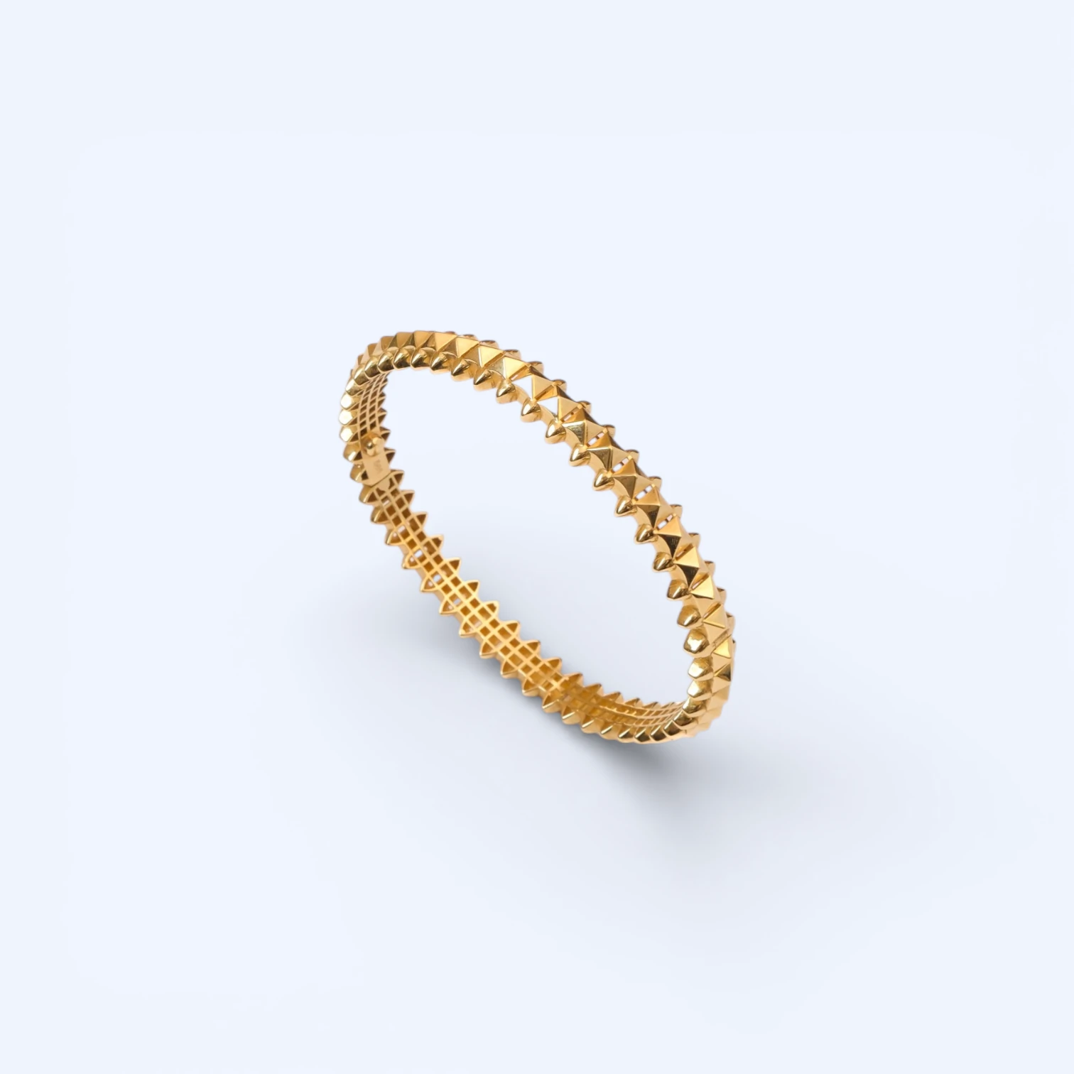 Clou | 14 Ayar Altın Zımba Kelepçe