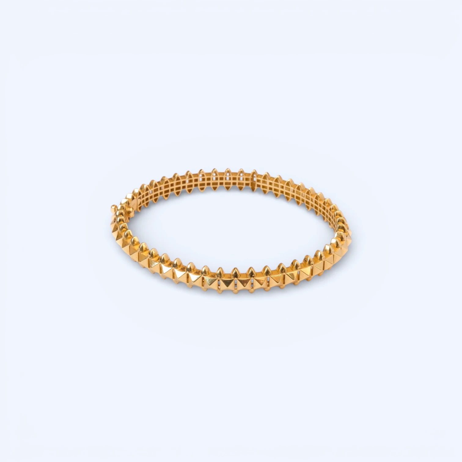 Clou | 14 Ayar Altın Zımba Kelepçe