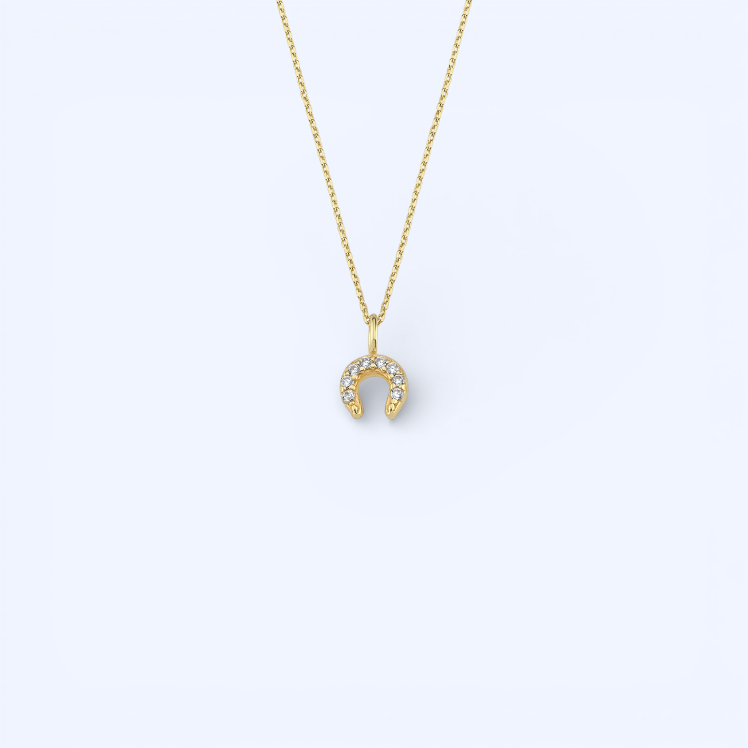 Destina | 14 Ayar Altın At Nalı Kolye