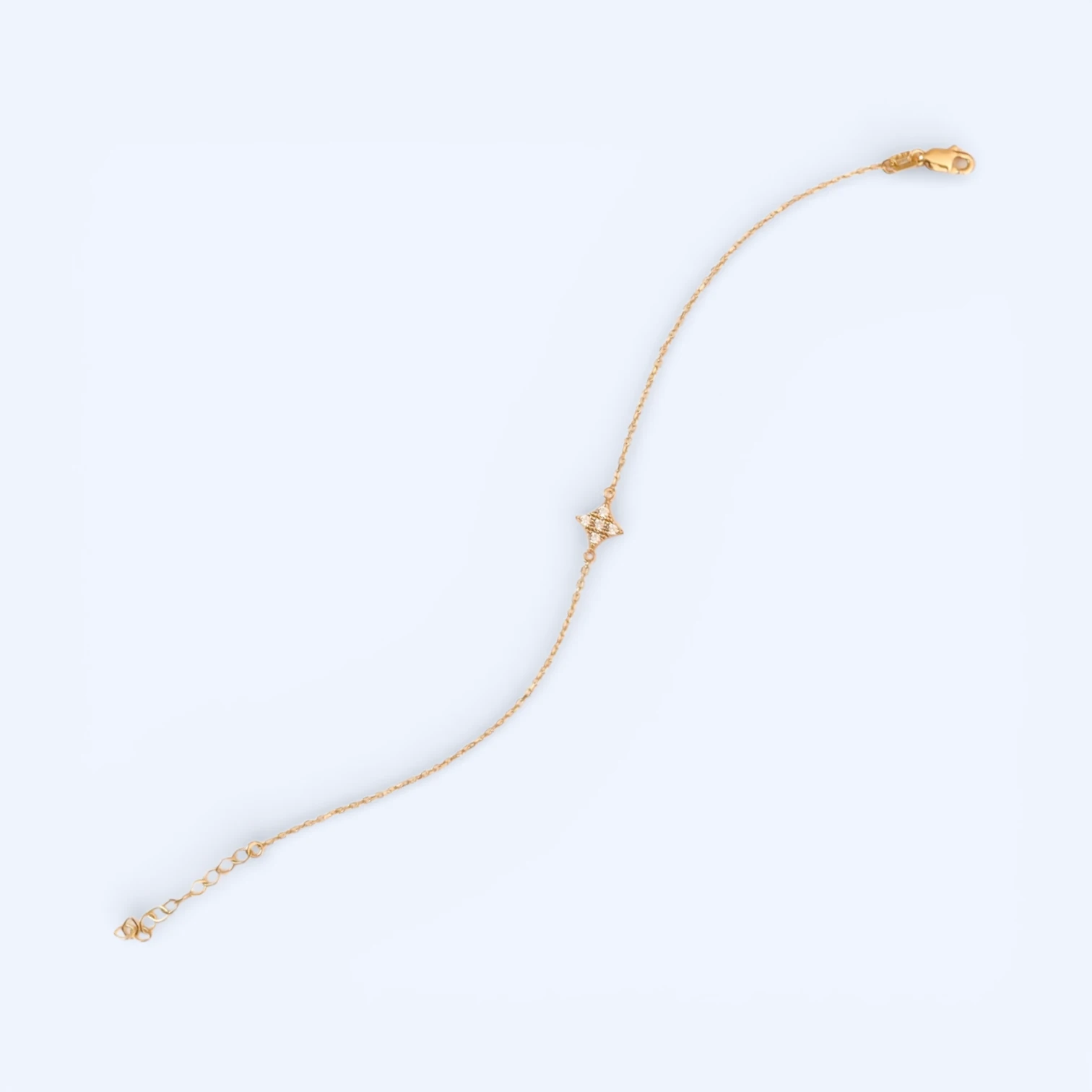 Estela | 14 Ayar Altın Yıldız Taşlı Bileklik