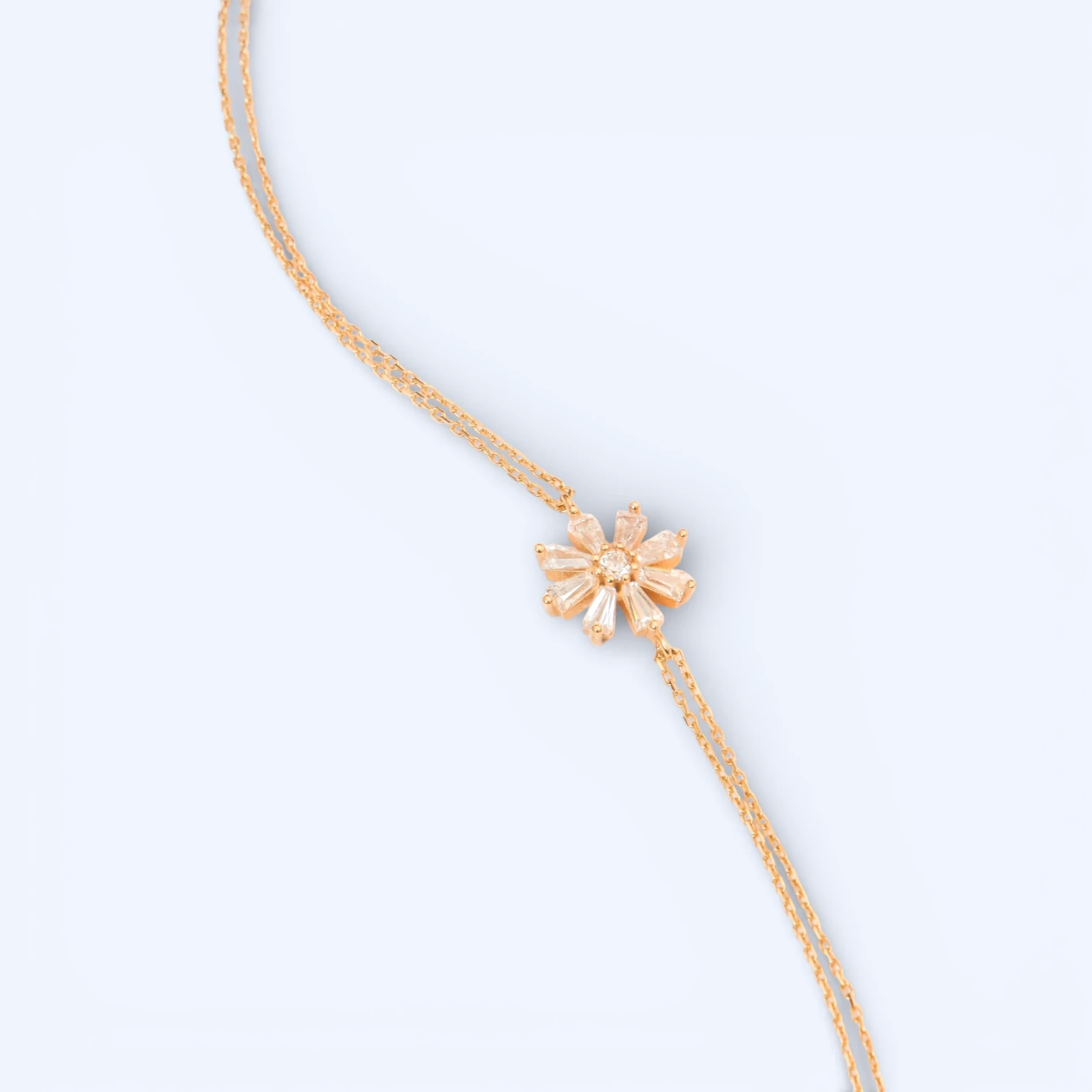 Fior | 14 Ayar Altın Çiçek Bileklik