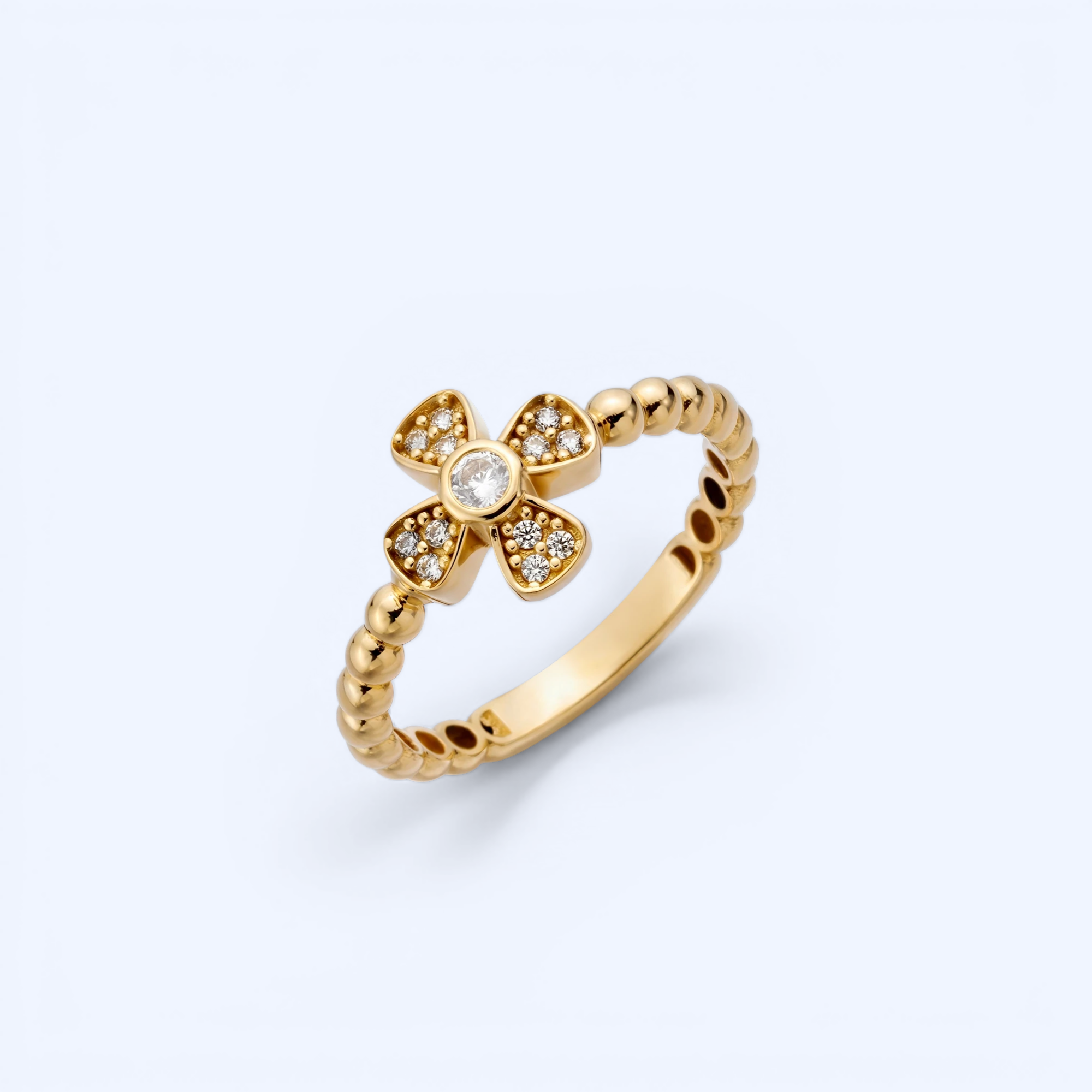 Grace | 14 Ayar Altın Işıltılı Yüzük