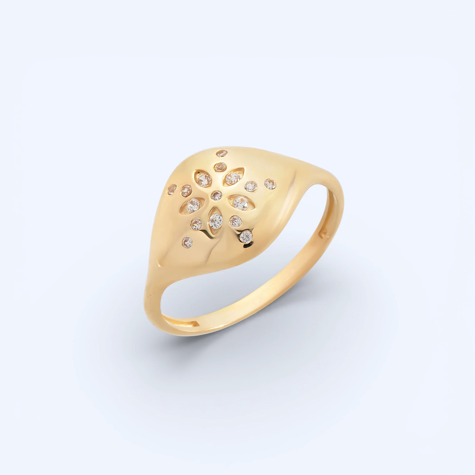 Lumi | 14 Ayar Altın Kış Güneşi Yüzük