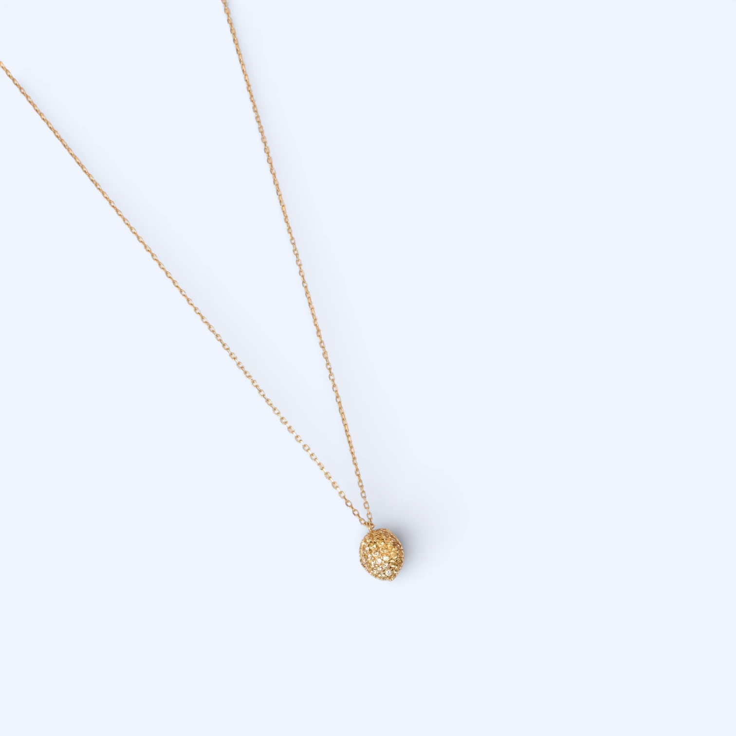 Pinea | 14 Ayar Altın Damla Dokulu Kolye