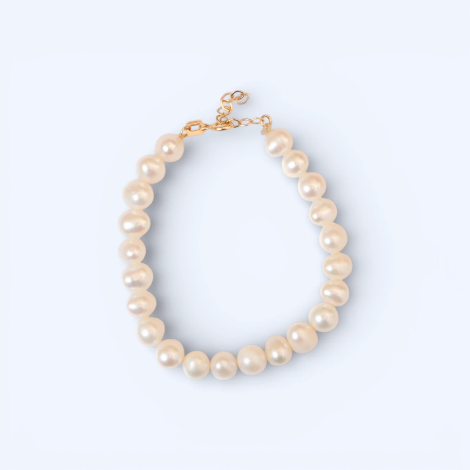 Pola | 14 Ayar Altın İnci Bileklik