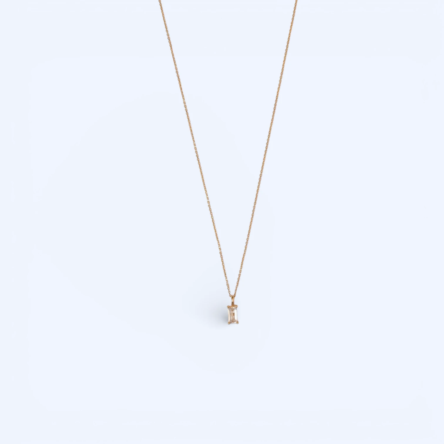 Recta | 14 Ayar Altın Baget Kesim Kolye