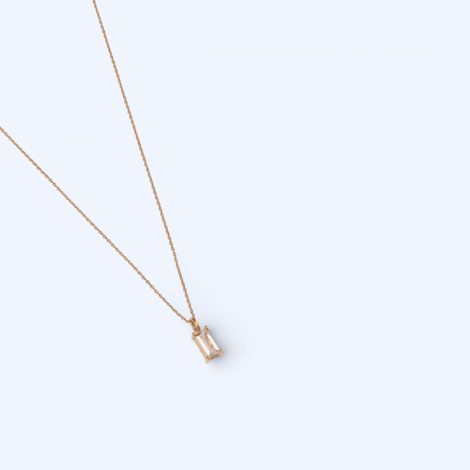 Recta | 14 Ayar Altın Baget Kesim Kolye