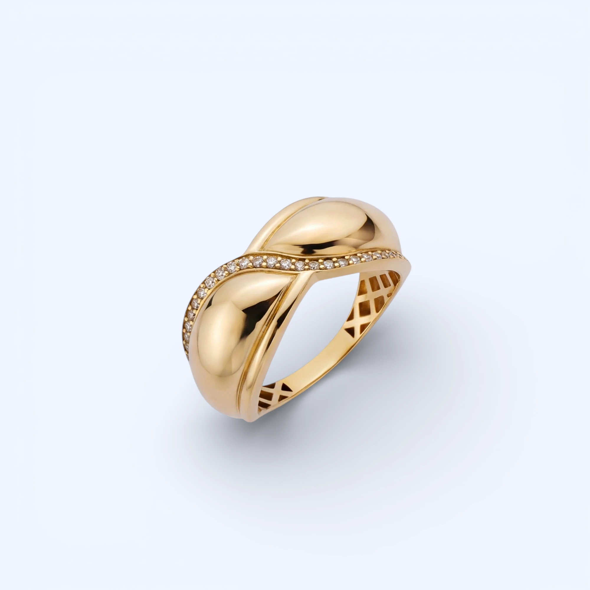 Riva | 14 Ayar Altın Sarmal Yüzük