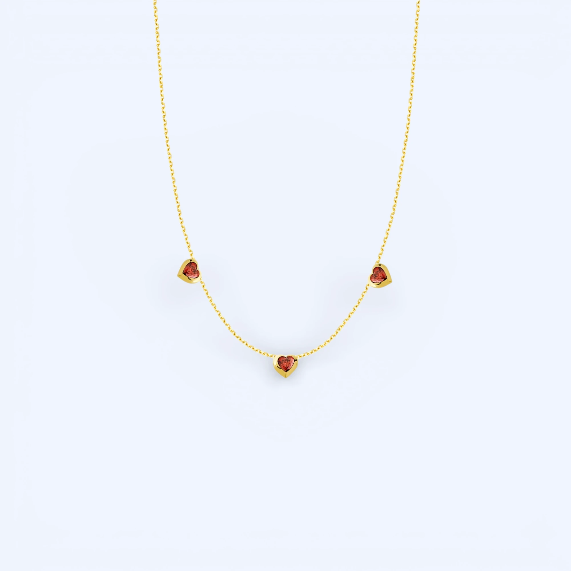 Seraphina | 14 Ayar Altın Işıltılı Kalp Kolye