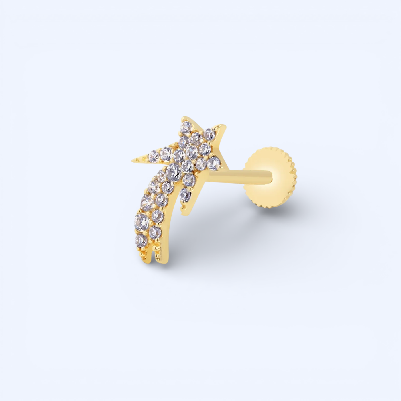 Stardust | 14 Ayar Altın Kayan Yıldız Piercing