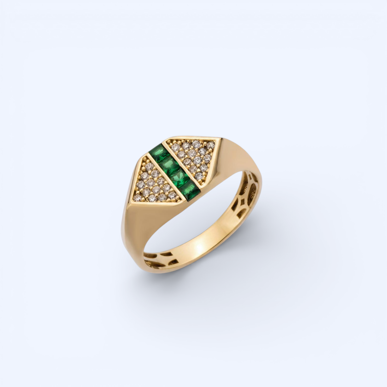 Tetra | 14 Ayar Altın Geometrik Yüzük