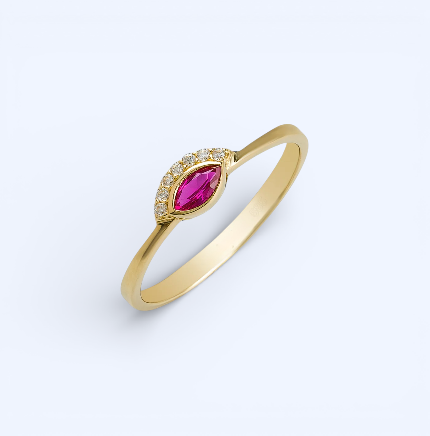 Tiara | 14 Ayar Altın Prenses Yüzük