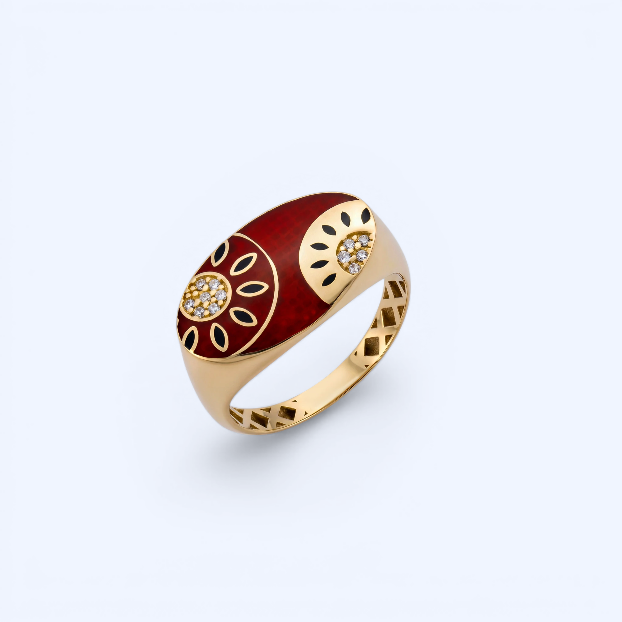 Viva | 14 Ayar Altın Tasarım Yüzük